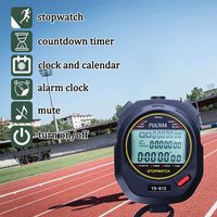 Professionele Sport Timer Digitale Stopwatch Ip67 Waterdichte Countdown Timer Horloge Lcd-Scherm Schokbestendig Voor Zwemmen Hardlopen
