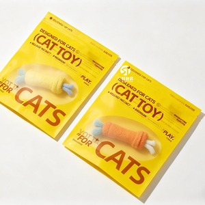 Custom Clear PE Slider Zipper pet toys packaging Bags | GRS Recyclable Clothing Packaging for pet <b>accessories</b> - Product Image 6