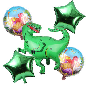 Dessin animé Offre Spéciale gonflable dinosaure feuille ballon Jungle Safari thème pour enfant garçon joyeux <span class=keywords><strong>anniversaire</strong></span> fête - Product Image 5