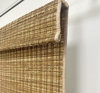 Stores en bois tissé naturel sur mesure, stores en paille naturelle, stores filtrant la lumière pour véranda et café