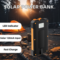 Produits en gros en vente, articles imperméables, livraison gratuite, chargeur solaire, produits électroniques, batterie externe 6000mAh/8000mah, gadgets