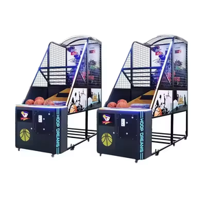 Machine de jeu d'arcade de basket-ball de rue en intérieur anglophone à pièces avec des matériaux plastiques en métal pour les centres de divertissement - Product Image 5