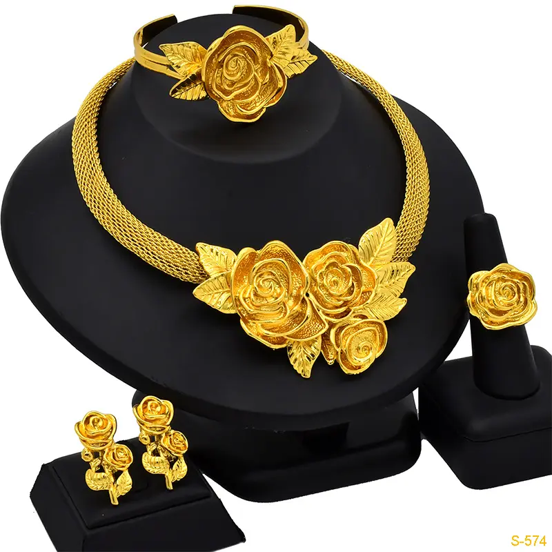 Jachon Dubai, свадебное ожерелье, серьги, кольцо, обручальные ювелирные изделия, набор индийских свадебных украшений, Свадебный комплект