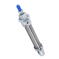 Actionneur pneumatique à poussée linéaire DSNU-PPV-A, tampon pneumatique ISO6432, petit piston