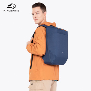 Kingsons <b>Backpack</b> Light Blue Green Blue Waterproof <b>Computer</b> Interlayer Unisex Casual Travel <b>Backpack</b> - Product Image 3