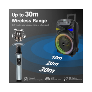 Haut-parleurs stéréo mobiles sans fil portables OEM 15 pouces Bon achat Extra Boombox Haut-parleurs de chariot d'extérieur haut de gamme avec échantillon gratuit - Product Image 6