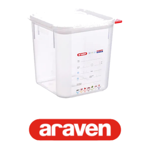ภาชนะโพลีโพรพิลีนสุญญากาศ 18 ลิตร 28.5 × 28.5 × 32 ชม. ซม. พร้อมฝาปิดอาราเวน - Product Image 4