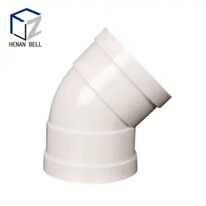 China Supplier Fittings SCH40 PVC-U Pipe and Fittings Series (ASTM 2665) DWV 45Deg Elbow