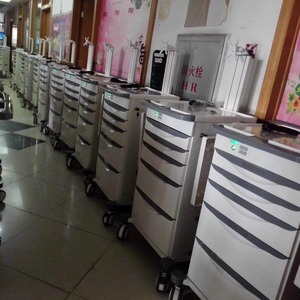 รถเข็นคอมพิวเตอร์เคลื่อนที่สำหรับพยาบาล รุ่น Joyful Abundance Mobile Nursing Workstation Slv-C402B ทำจากโลหะ สำหรับใช้ในโรงพยาบาล - Product Image 3