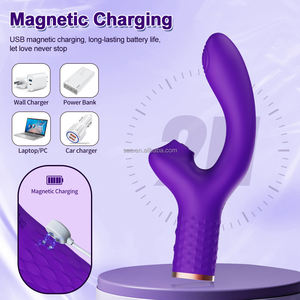 Socknove miglior elettrico magnetico Usb 10 frequenza sbattente G-Spot macchina per massaggio del corpo giocattoli sessuali femminili Dildo vibratore - Product Image 3