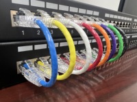 Kabel Jaringan LAN UTP Cat6 KECHENG Model Cat6-631 0.5M 1M 1.5M OEM Patch Cord Kabel Komunikasi Laris Terjual