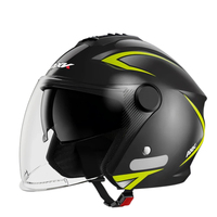 Casque demi-face à double visière résistant aux UV pour scooter électrique et moto, unisexe, toutes saisons