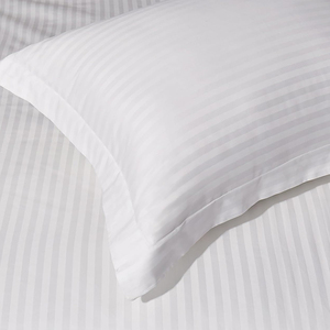 Bộ ga trải giường cotton cao cấp khách sạn, bộ ga giường sọc 3cm, bộ 4 món, bán buôn, vỏ chăn cotton & bộ ga trải giường cỡ King - Product Image 5