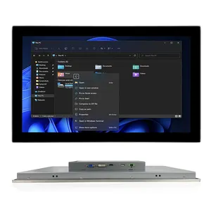 OEM High Brightness Industrial LCD Monitor 15 inch Capacitive Resistive Touch Screen Monitor