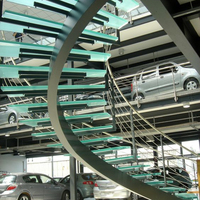 Moderne Luxus-Bogen-Treppe, geschwungene Treppe mit Massivholzstufen für Haus- und Villendekoration