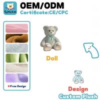 Boneka Beruang Teddy Polos Custom Logo OEM, Mainan Boneka Beruang Uniseks Sederhana, Boneka Beruang Lembut dan Halus, Hadiah Boneka, Pasokan Langsung Pabrik