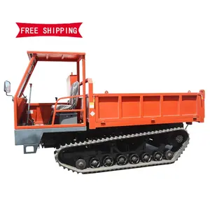 Factory Crawler Tipper Truck Vehicles Small Transporter 2ton 6ton 10ton Customizable Orchard Semi-closed Cab Transport Vehicle