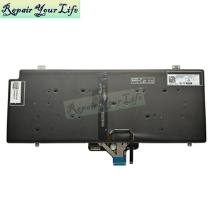 Клавиатура с подсветкой для ноутбука Dell Latitude 7410 <span class=keywords><strong>2</strong></span>-в-1, клавиатура с 7410 подсветкой 0HKFGH, новая черная без рамки - Product Image 5