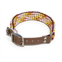 Conjunto de Correa y Collar de Lujo Personalizado para Perro, Cuerda Ajustable y Resistente, Multicolor, Tejido de Paracord, con Etiqueta de Nombre Personalizada