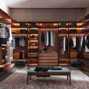 Armario Moderno de Lujo, Armario Portátil con Luz LED, Armario Vestidor, Armario de Almacenamiento para Villa - Product Image 1