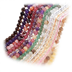 Perles de cristal rondes naturelles blanches Jingde, bracelet en cristal pour cheveux, accessoires de bijoux DIY en vrac - Product Image 1