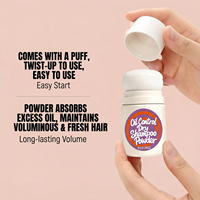 Bedak Sampo Kering Organik Pengontrol Minyak - Penambah Volume Rambut Instan, Menghilangkan Minyak, Bahan Alami, Tanpa Residu Putih, Perawatan Tanpa Bilas