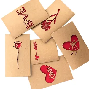 Individuelle Valentinsgeschenk-Grußkarten mit Umschlägen Valentinstagskarten für Hochzeit Valentinstag