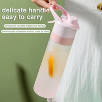 Bouteille d'eau potable en plastique avec poignée pour filles, nouveau Design, brumisateur, Spray pour l'extérieur, sport, 2023