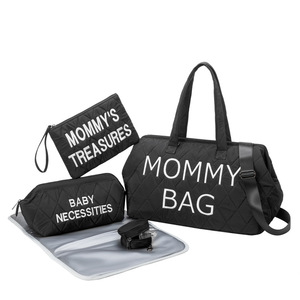 Sac à langer avec 3 pochettes organisatrices, grande capacité, sac pour maman pour l'hôpital et les voyages de week-end, sac à langer fonctionnel pour bébé - Product Image 2