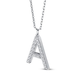 Colgante de Letra Mayúscula Personalizado de Alta Calidad con Diamante Cultivado en Laboratorio EF VVS VS, Engastado en Plata de Ley 925 con Acabado en Oro, a la Moda - Product Image 1