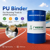 PU-Bindemittel Flüssiger Gummikleber Polyurethan-Klebstoff für EPDM-Laufbahnen Einkomponenten UV-Beständig 200KG Eimer-Verpackung