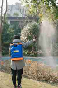 Oem/ODM xách tay Ba lô Hướng dẫn sử dụng kích hoạt áp lực Mist Boom Orchard kiểm soát dịch hại phun nông nghiệp 16L/20L - Product Image 5