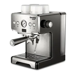 自動コーヒーマシンフィリピン Suppliers-カフェ用家庭用手動ポータブル地上機小型15バーエスプレッソコーヒーメーカー