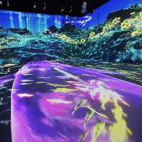 Projection d'expérience immersive 3d Système holographique Cartographie Capteur de projection multicanal Projection interactive du sol