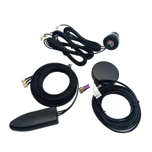 Antena ativa SMA-Macho impermeável 3 em 1 GSM e GPS 2G/3G/4G/LTE + GPS/GNSS/BEIDOU + WIFI