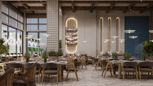 أريكة مطعم على الطراز الاسكندنافي ، أريكة وكرسي أثاث تجاري مخصص ، أريكة مطعم - Product Image 3