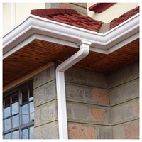 Maison Trench flexible ajustable Tuyaux de descente coupés sur mesure Collecteur d'eau de pluie Système de gouttière Gouttières et tuyaux de descente