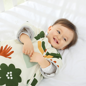 Sacco nanna autunnale e invernale per neonati, trapuntino in velluto a pois ispessito anti-scalcio per bambini, sacco nanna lenitivo per neonati quattro stagioni - Product Image 6