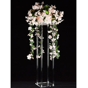 Acrylic pha lê hình chữ nhật khung centerpieces hoa đứng cho đám cưới Bảng trang trí - Product Image 4