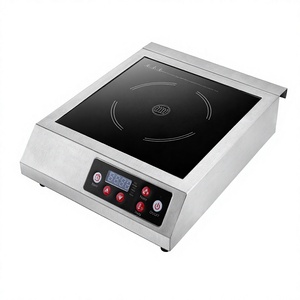 Cuisinière à induction professionnelle à plaque unique avec commande tactile et boîtier en acier inoxydable - Product Image 1