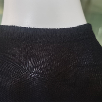 Excellente vente en gros respirant hiver tricoté mince décontracté solide femmes cheville chaussettes couleur noire