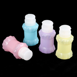 Flacon pompe en plastique couleur diamant 220 ml pour dissolvant de vernis à ongles, nettoyant à l'alcool, distributeur de liquide - Product Image 2