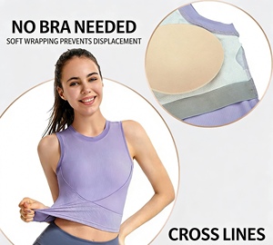 Chaleco Deportivo de Verano para Mujer Ningbo <span class=keywords><strong>Dashu</strong></span>, Ligero, de Alta Sujeción, Secado Rápido, para Yoga y Running, Sin Mangas, Transpirable, para Fitness - Product Image 3