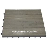 Plancher emboîtable pour extérieur, terrasse en composite WPC, dalles de terrasse extérieures 300*300mm, faciles à assembler, respectueuses de l'environnement