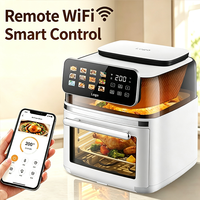 Nouvelle Offre Spéciale : Four à Friture à Air Intelligent Carré Moderne 15L 2200W, Cuisson Vapeur, Double Chauffage, Contrôle Tactile Wi-Fi, Fenêtre Visible, Multifonction