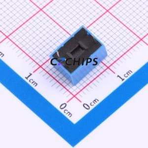 2.54-2P CJPB-L DIP Switch Through hole Component (THT) Switch Flat Toggle, Raised Type Single Pole Single Throw 2 PC Pin - Product Image 2