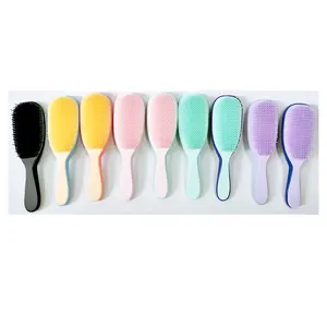 Private label Custom Dry Wet Comb Detangling Hair Brush