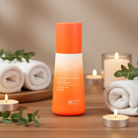 Ensemble de flacons cosmétiques vides en PETG bleu clair dépoli, multi-tailles, coniques, avec compte-gouttes, pour sérum, tonique et lotion