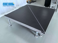 ESI GT-stage plate-forme de pont réglable 4 pieds plate-forme de scène simple en aluminium location d'événement