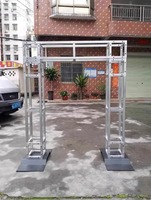Plaque de base de treillis lourd avec ballast en acier pour treillis de scène intérieure, support de toile de fond publicitaire et pied stabilisateur de treillis
